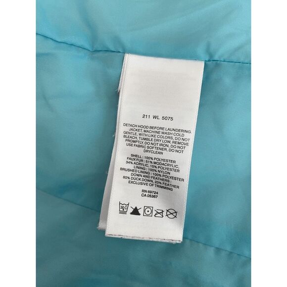 Columbia Down Insulated Puffer Coat Jacket Omni-Shield Blue Size M - Picture 8 of 8